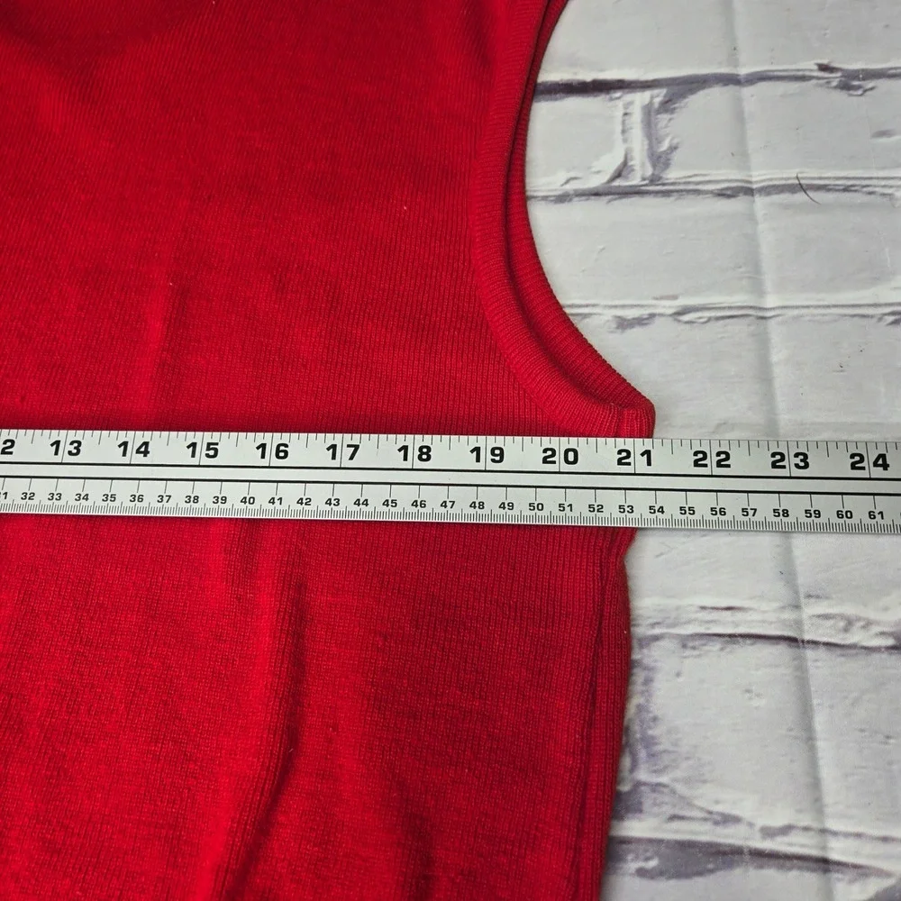 Vintage Lazarus Sweater Vest Red Ohio State Brutus Buckeye NCAA Football Mens 46